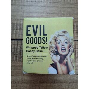 Evil Goods Whipped Tallow Honey Balm For Face, Lips & Body 6.3oz Jar